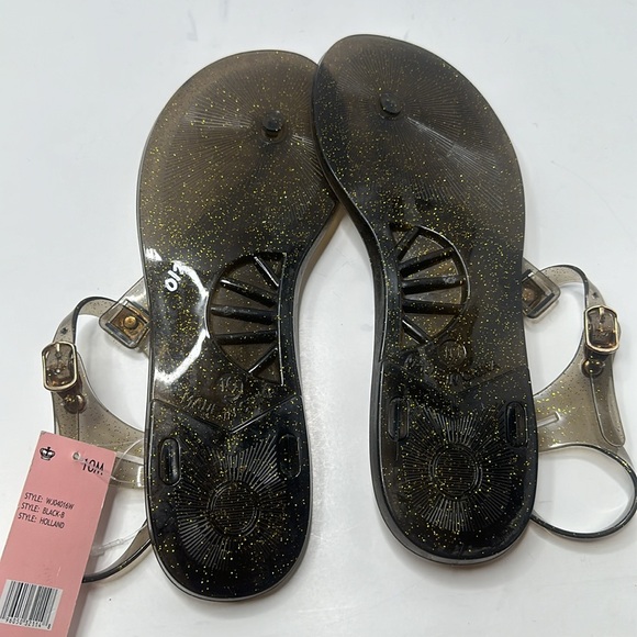 JUICY COUTURE JELLY FLIP FLOP NEW w/TAG HOLLANDER STYLE PLATIC THONGS 10 M - Picture 4 of 9